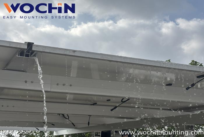 WOCHN Waterproof Carport Installation Test Completed!