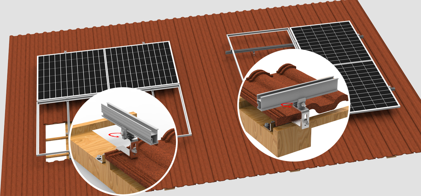 Tile Roof Hook 18# Solar Mounting