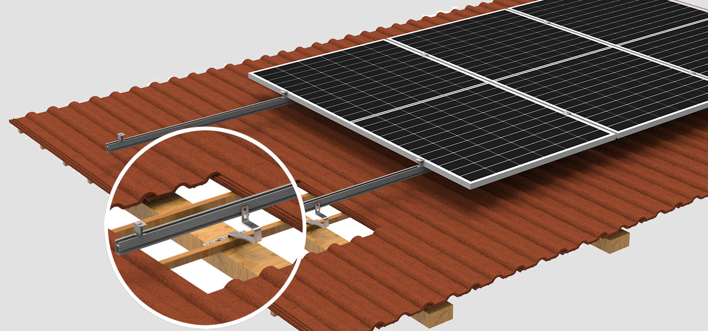 Tile Roof Hook 66# Solar Mounting